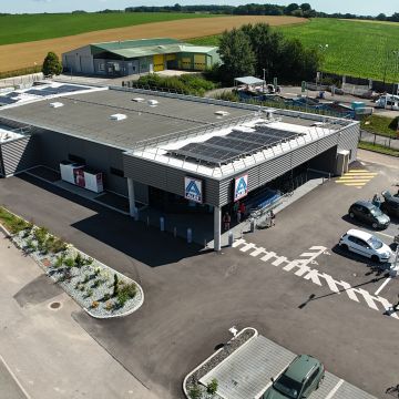 Extension d'un magasin ALDI