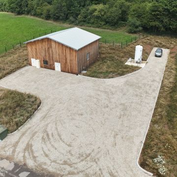 Construction de l'usine de production d'eau potable