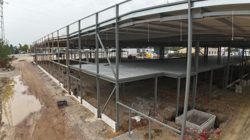 Pose de longrine préfa RIXHEIM