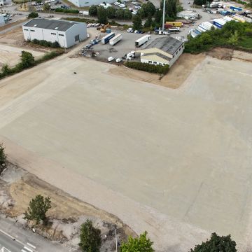 Construction d'un hypermarché Leclerc